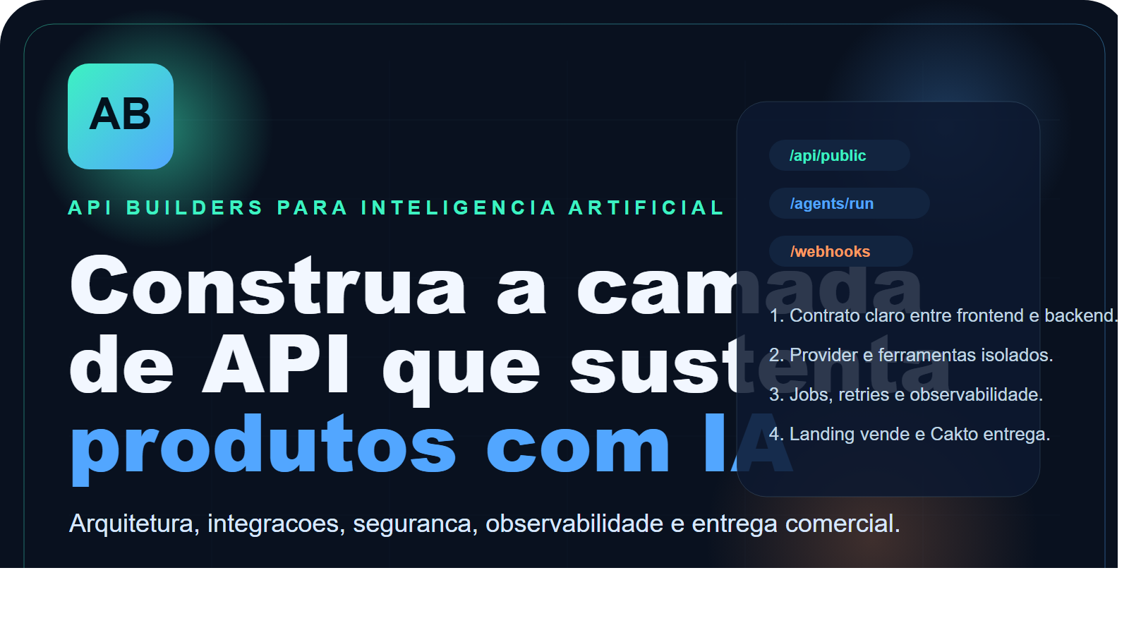 Capa do produto API Builders para IA